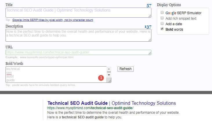 technical seo audit metadata and title tag optimization